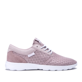 Supra Mens HAMMER RUN Low Top Shoes Mauve/white | US-99542